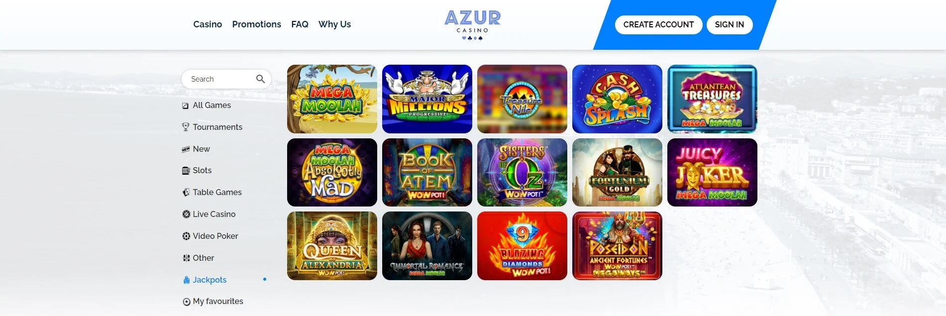 Avis Azur casino