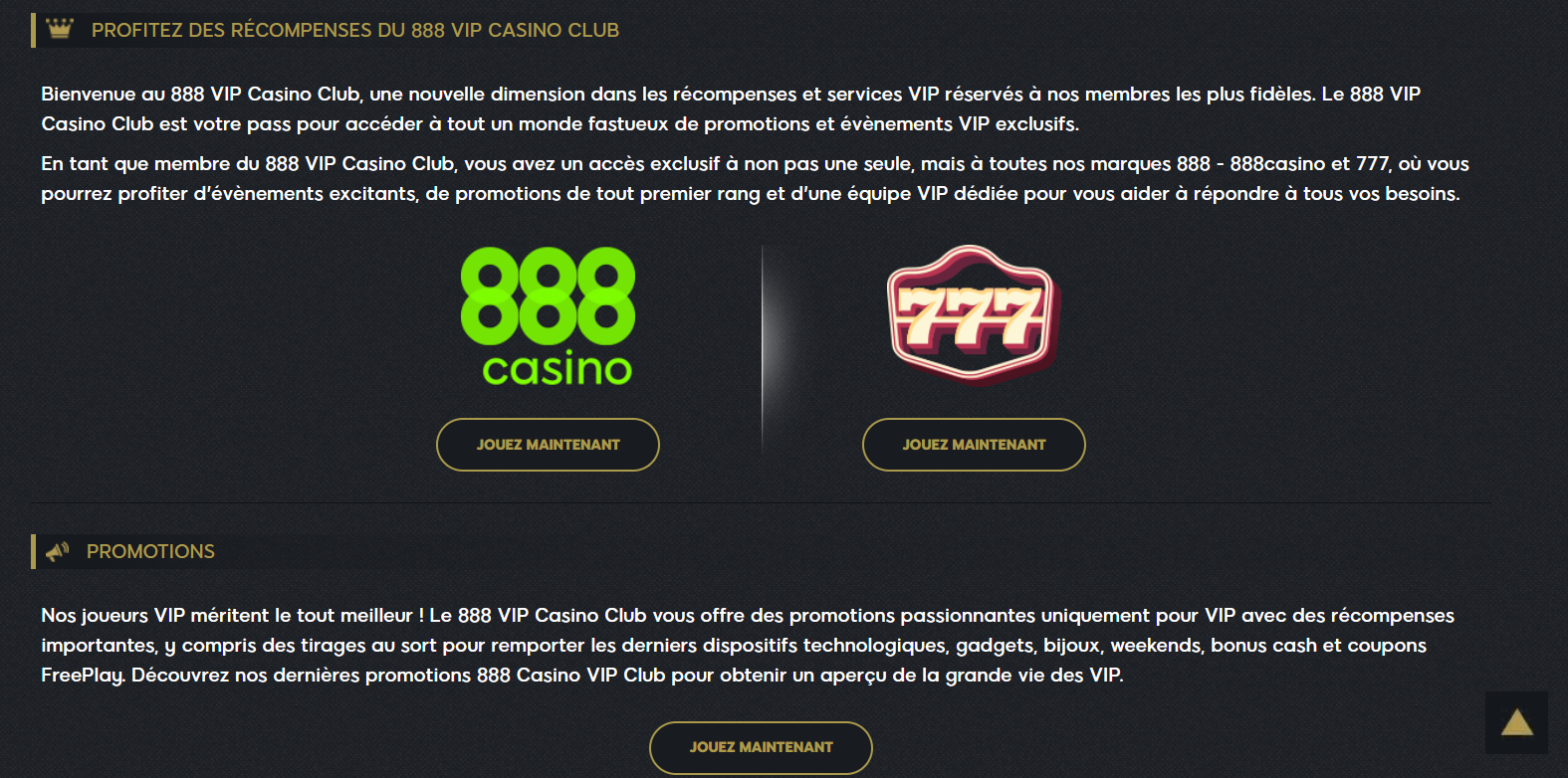 888 casino jeux