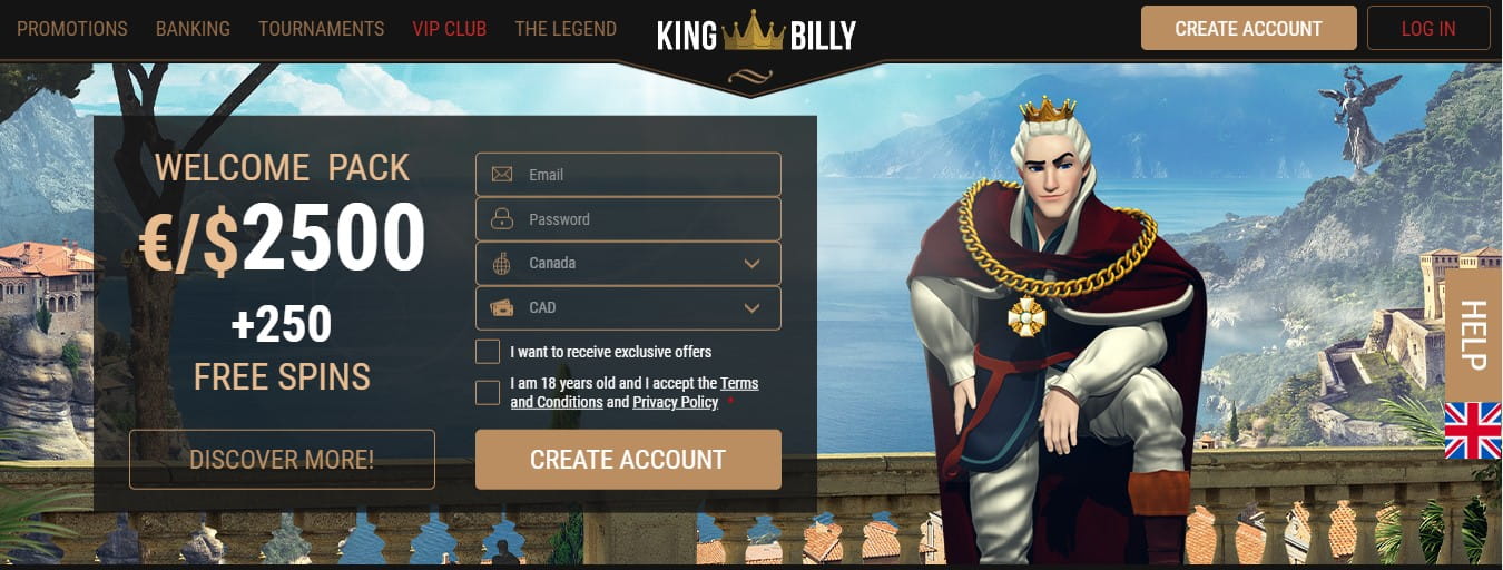 avis King Billy Casino