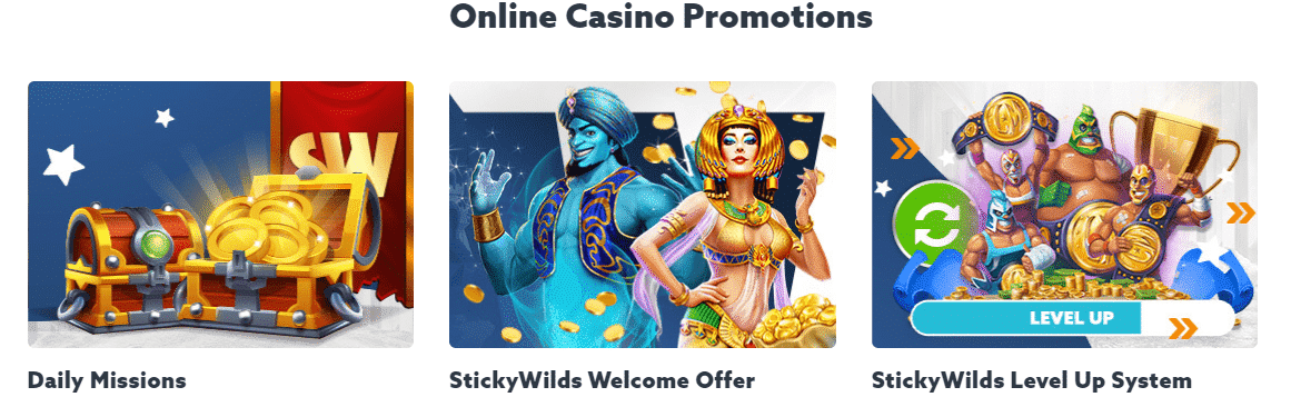 sticky wilds casino bonus