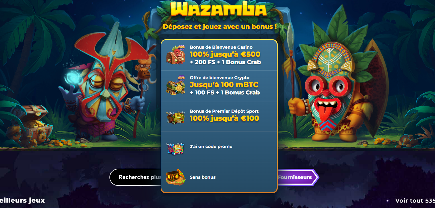 wazamba casino avis