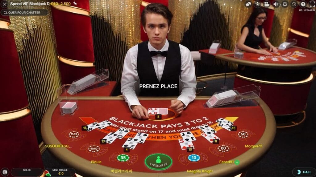 jeux live casino