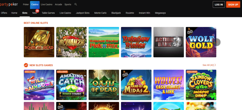 exclusivités jeux casino en ligne