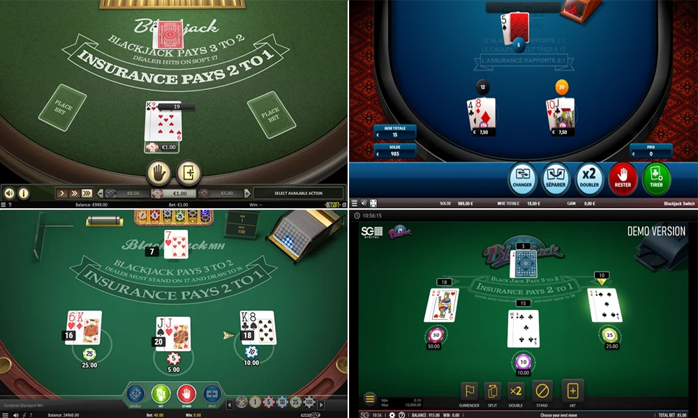 variantes blackjack et roulette