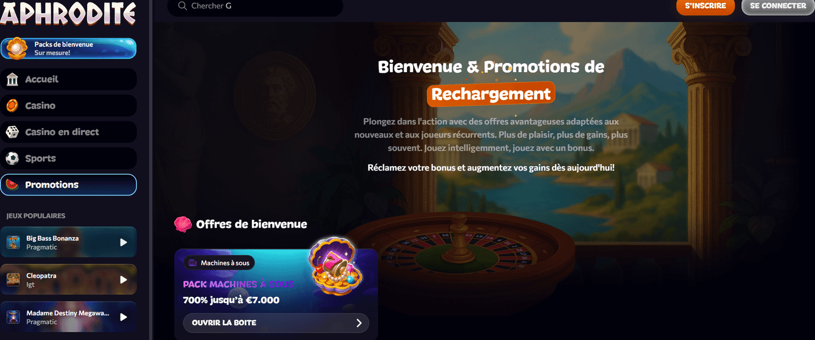 aphrodite 3 test aphrodite casino